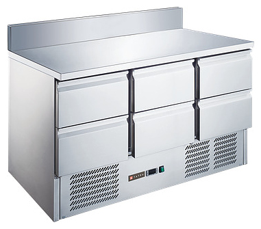 Стол холодильный Tatra TRTGNLD6 TN SB (нижний агрегат) с бортом