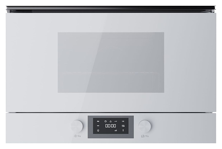 Встраиваемая микроволновая печь Kuppersbusch ML 6330.0 W1 Stainless steel 2.5 кВт 22 л 595х334х390 мм белое стекло