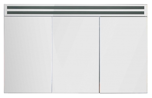 Шкаф зеркальный De Aqua Эколь 100 100х75 см с люминесцентными лампами, белый