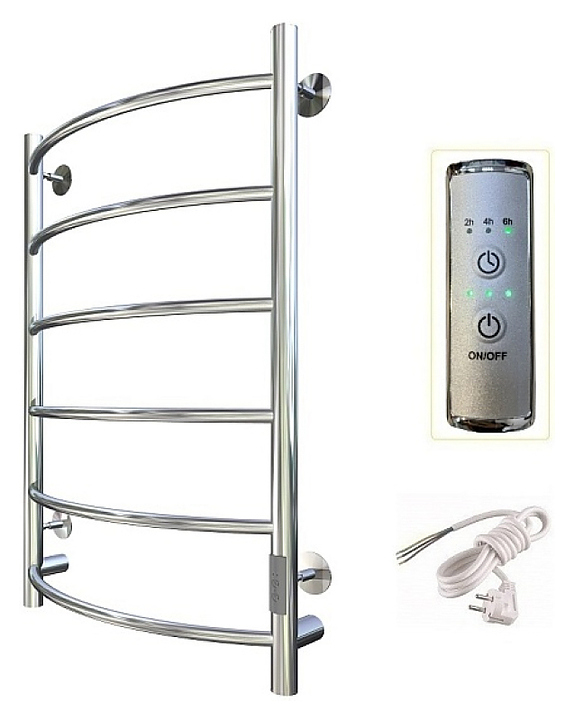 Полотенцесушитель электрический Тругор Пэк сп 5 80х40 см, хром
