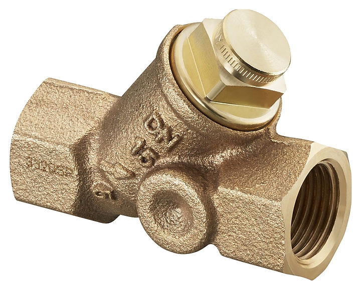 Клапан обратный косой посадки Oventrop 1072006, ДУ 20, PN 25, Rp 3/4