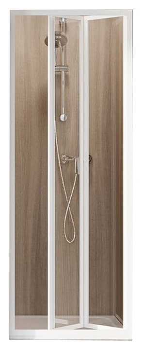 Дверь душевая Ravak Supernova SDZ2 70х185 см, складывающаяся, Grape, профиль белый