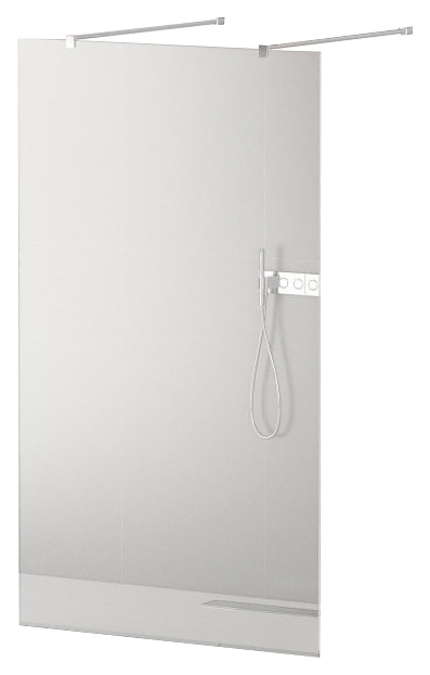 Перегородка душевая CEZARES LIBERTA-L-2-115-120-C-Cr 115х195 см, стекло прозрачное, профиль хром, кронштейн 120 см