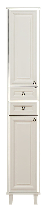 Шкаф-пенал Misty Шармель-35 35х195 см, c 2 ящиками, левый, светло-бежевый