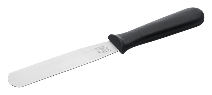 Лопатка кухонная MGprof 80930 27 см 14х3 см прямая, нержавеющая сталь