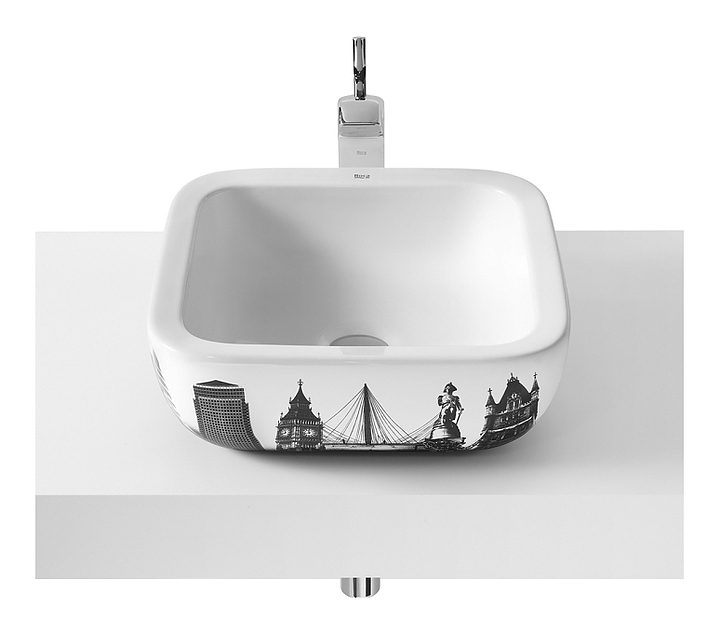 Раковина накладная Roca Urban 732765L00U 40х40 см, керамика