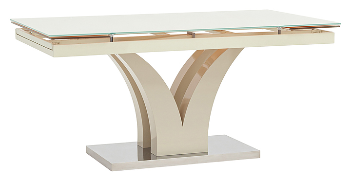 Стол Stool Group Верона раскладной 160-220*90 глянцевый бежевый