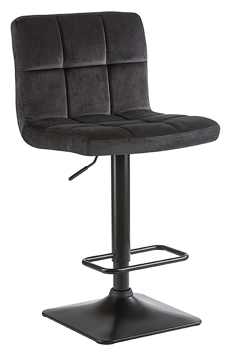 Стул барный DOBRIN 5018-LM-N DOMINIC (черный велюр, черный) 2 шт.