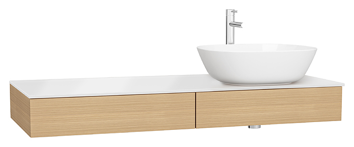 Тумба под раковину Vitra Origin 65684 120 см правая, дуб