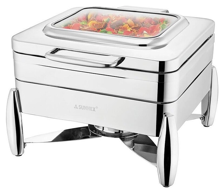 Мармит Sunnex W08-2011 5,5 л GN2/3 h=65 мм (нерж. сталь / стекло)