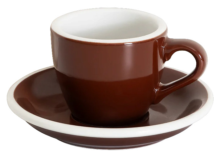 Кофейная пара Loveramics Egg Espresso Cup 80-41BBR/42BBR 80 мл, коричневый (brown)