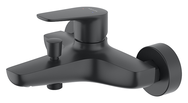 Смеситель для ванны и душа Aquatek Бетта AQ1140MB черный матовый