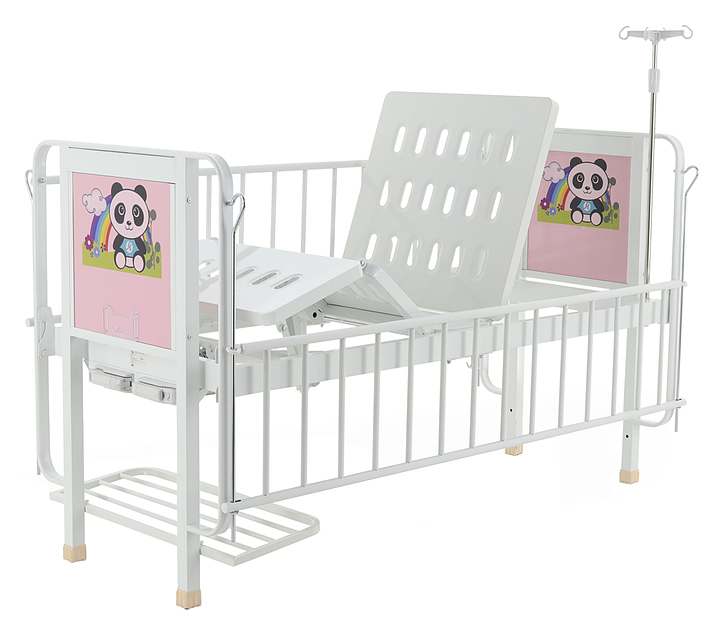 Кровать механическая детская Med-Mos DM-2320 (ABS) с РУ розовая