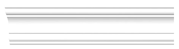 Плинтус потолочный гладкий Decomaster DP 350 (57x53x2400 мм)