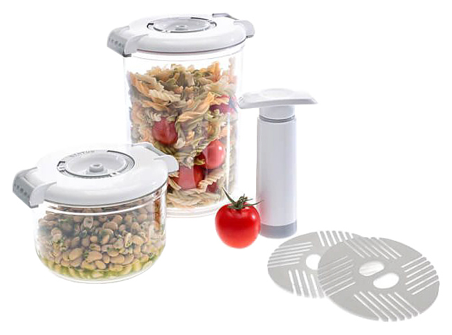 Набор вакуумных контейнеров Status VAC-RD-Round белый