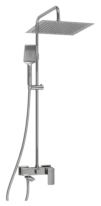 Душевая система со смесителем Wasserkraft A177.118.126.087.CH хром