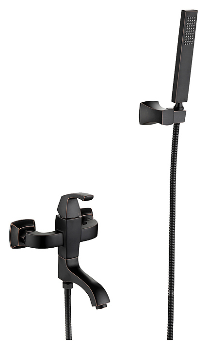 Смеситель для ванны и душа LEMARK Nubira LM6214ORB с поворотным изливом, черная бронза