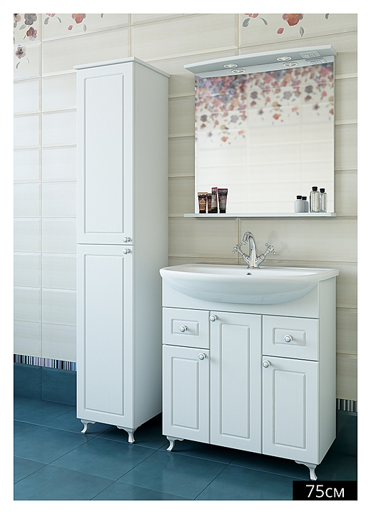 Гарнитур Sanflor Софи 75 см NEW, 4 предмета, с левост. пеналом, белый