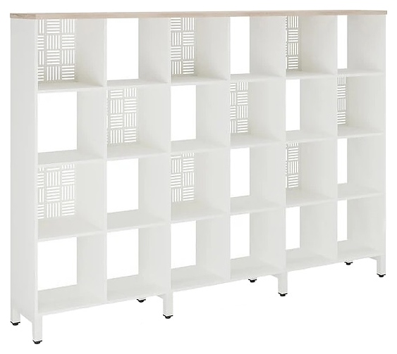 Стеллажная система КОБОР SQ-4X6 white/natural