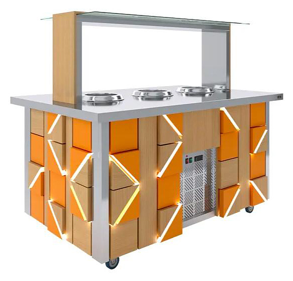 Салат-бар суповой Luxstahl Pixel СБС-1500 Premium