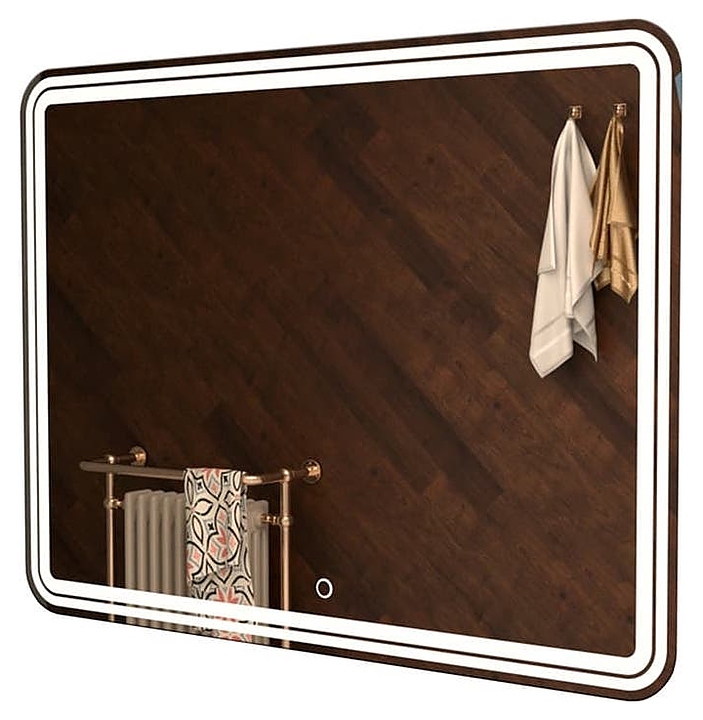 Зеркало Mixline Адриана 90х80 см со светодиодной подсветкой и сенсорным выключателем