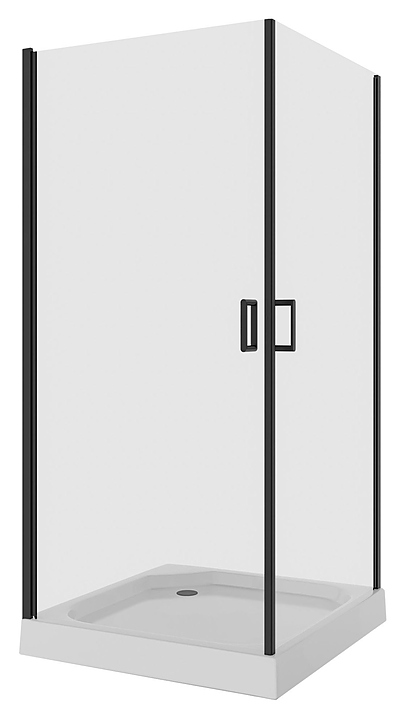 Уголок душевой Niagara NG-6803-08 BLACK 90х90х190 см