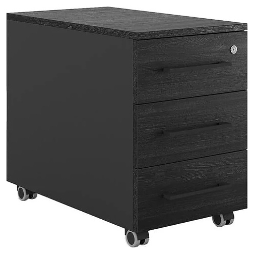 Тумба мобильная КОБОР TМ3-40/60 black/wood