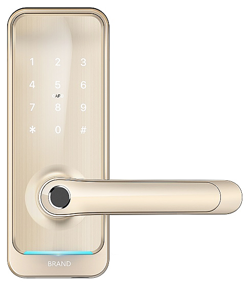 Замок электронный OZLOCKS HL-F43/SM/MF Mifare Smart золото