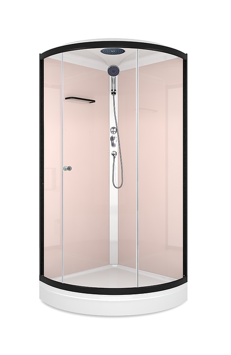 Душевая кабина Domani-Spa Simple 99 DS01Sm99LPcCl00 90х90 см