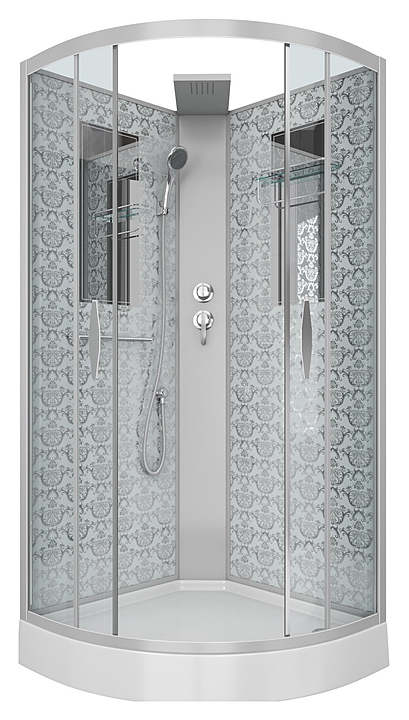 Кабина душевая Niagara NG-7715WBK 90х90х210 см