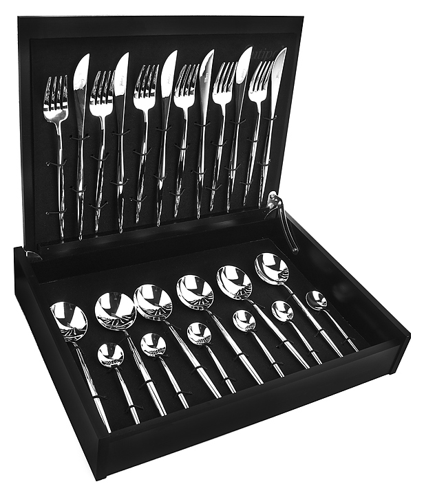 Набор столовых приборов CUTIPOL Moon MO.006 24 шт., зеркальная сталь