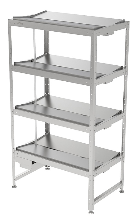 Стеллаж для дефростации мяса ATESY СТДФ-С-1000.600.1800-02-Н