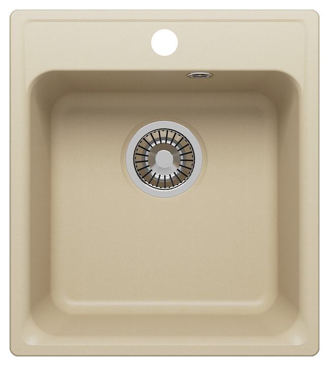 Мойка кухонная Polygran QuartzBond Bond-430 43х48 см, лён