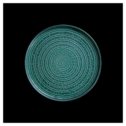 Тарелка Cuong Phat 8'' 220 мм зеленая