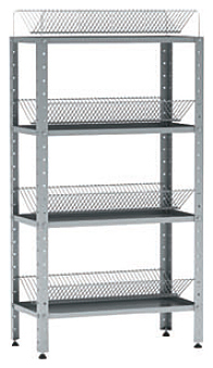 Стеллаж для тарелок CRYSPI СКТ Э (L=1000, S=300, H=1800, 4)