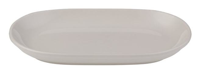 Блюдо овальное ID Fine Transparent Magnus 10000-143033 33 см серый