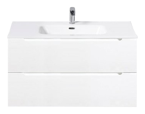 Тумба с раковиной BelBagno ETNA-900-2C-SO-BL-P + LOV-900-LVB белый глянцевый
