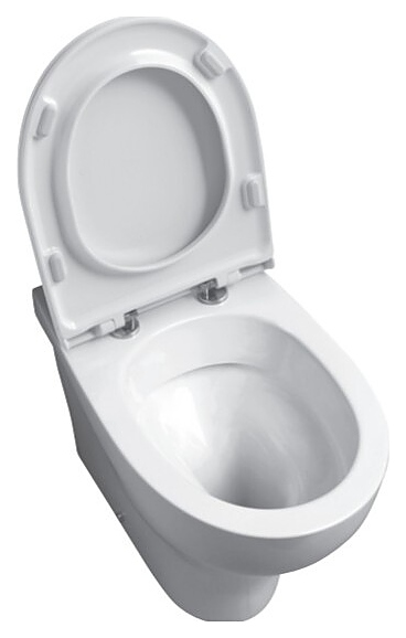 Унитаз приставной без бачка Azzurra PRATICA PAVCTTE00000BI