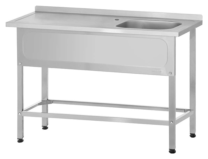 Ванна моечная Mecon Norma Ral РПЦн 1200х700х860 мм (1 м/о правое 400х500х250 мм) ножка профильная