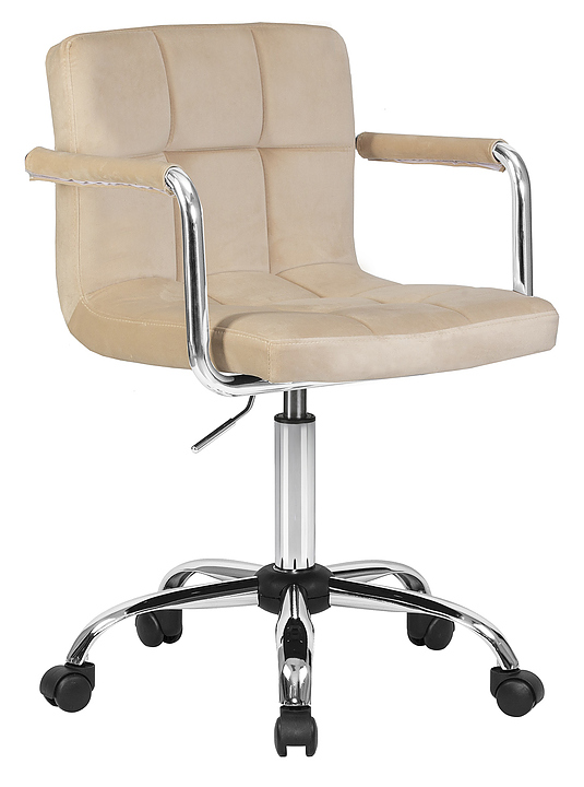 Кресло офисное для персонала DOBRIN 9400-LM-N TERRY (бежевый велюр) 2 шт.