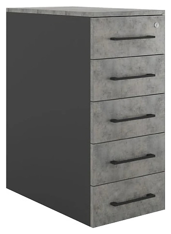 Тумба приставная КОБОР TS5-40/80 black/chicago