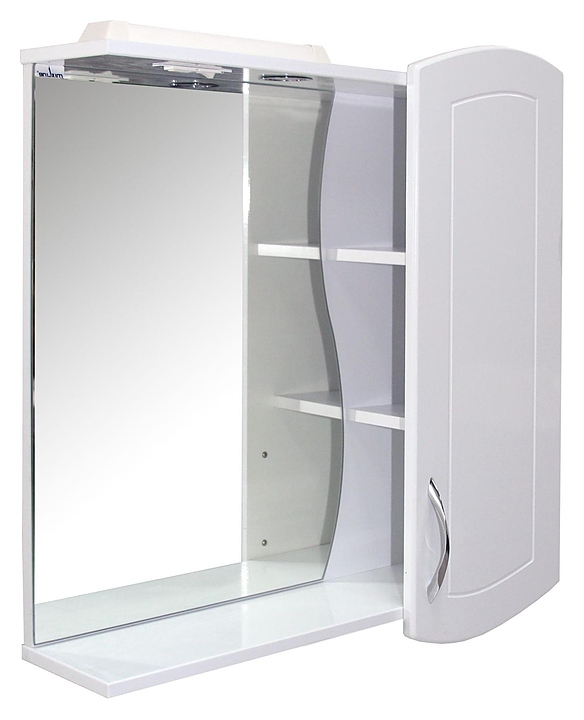 Шкаф зеркальный Mixline Ассоль-75 75х69,2 см с подсветкой, правый