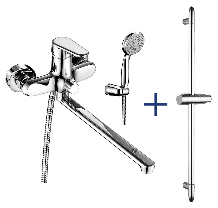 Смеситель для ванны и душа LEMARK Point LM0379C