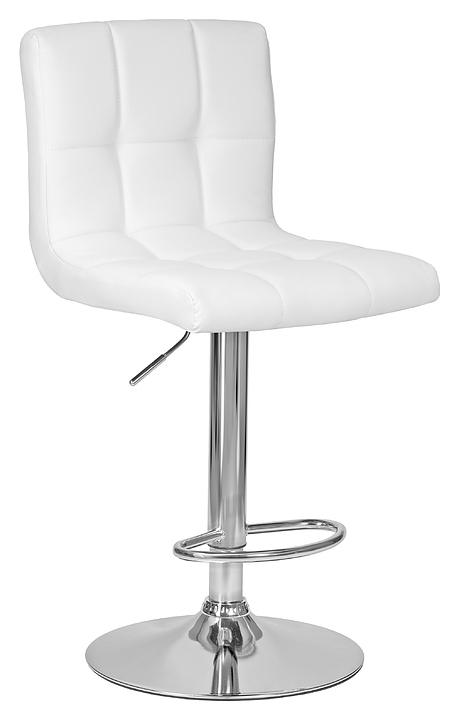 Стул барный DOBRIN 5006-LM CANDY (белый, хромированная сталь)