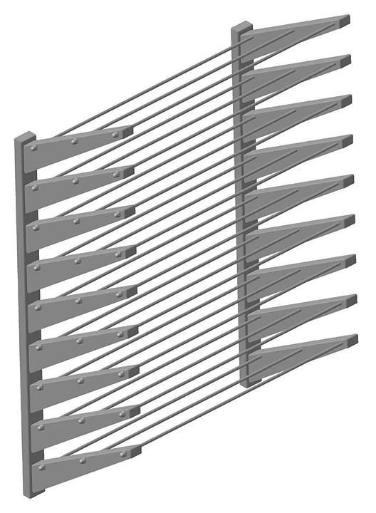 Полка настенная для досок ITERMA ПД-5-600/300 Ш430