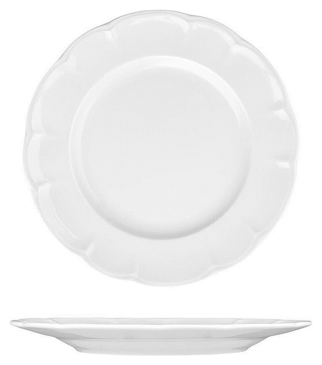 Тарелка Noble Bella 305015А d=30 см h=2,3 см (фарфор) белая