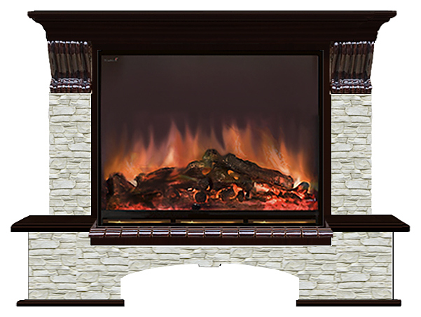 Камин Glenrich Бостон К A33 ГО венге