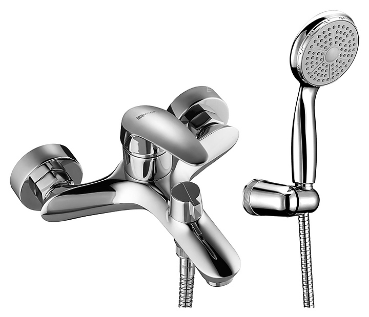 Смеситель для ванны и душа LEMARK Linara LM0414C универсальный, с коротким изливом, хром