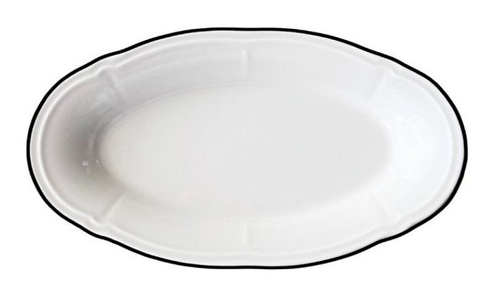 Блюдо овальное ID Fine Line Black FLY33OKY10RIM 33 см