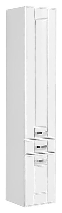 Шкаф-пенал Aquanet Рондо 35 белый антик, 2 дверцы, 1 ящик